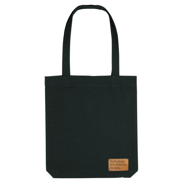 Organic Tote Bag, black, label